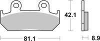 BREMBO Remblokken, voor de moto, Road Gesinterd Metaal 07HO21SA