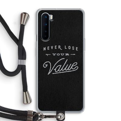Never lose your value: OnePlus Nord Transparant Hoesje met koord