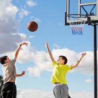 Φ38,5cm Basketbalhoepel voor Wandmontage met All-Weather Net Stevige Universele Basketbalrand voor Gebruik Binnen en Buiten