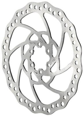 Tektro tr160-17 remschijf rotor ø160mm 2.3mm 6-punt zilver
