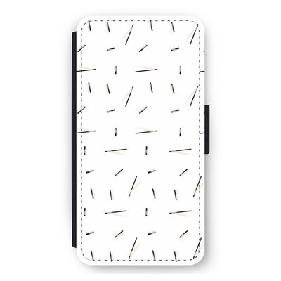Hipster stripes: iPhone 11 Pro Max Flip Hoesje