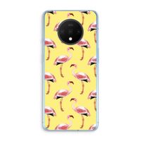 Flamingo's geel: OnePlus 7T Transparant Hoesje