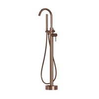 Fortifura Calvi Vrijstaande Badkraan - 113cm - handdoucheset - Geborsteld koper PVD (Koper) SW970039
