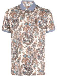 ETRO polo en coton à motif cachemire - Tons neutres