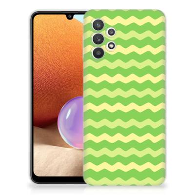 Samsung Galaxy A32 4G | A32 5G Enterprise Editie | TPU bumper | Waves Green