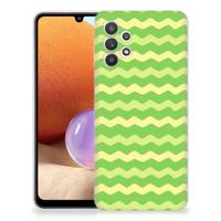 Samsung Galaxy A32 4G | A32 5G Enterprise Editie | TPU bumper | Waves Green