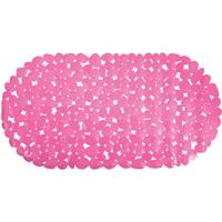 MSV Douche|bad anti-slip mat badkamer - pvc - fuchsia roze - 39 x 99 c