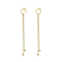 Kalli Hang Oorbellen Open Ring en Bolletjes Goud