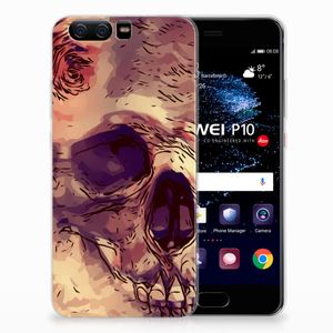 Silicone Back Case Huawei P10 Skullhead