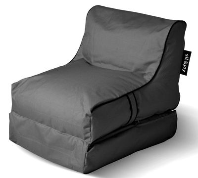Zitzak lounger Hawaï Anthracite - Weerbestendig - Zwart - Sit&Joy