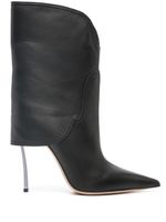 Casadei bottes en cuir 100 mm - Noir