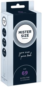 MISTER SIZE 69mm - Ruimere XXXL Condooms Ultradun 10 stuks