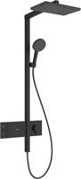 Hansgrohe Raindance Alive Q regendoucheset 21x24cm mat zwart Hansgrohe Raindance Alive Q regendoucheset 21x24cm mat zwart