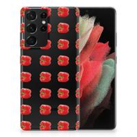 Samsung Galaxy S21 Ultra | Siliconen Case | Paprika Red Samsung Galaxy S21 Ultra | Siliconen Case | Paprika Red