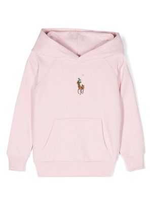 POLO RALPH LAUREN KIDS hoodie Polo Pony en coton - Rose