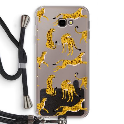 Luipaard: Samsung Galaxy J4 Plus Transparant Hoesje met koord