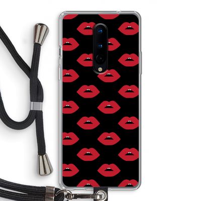 Lips: OnePlus 8 Transparant Hoesje met koord