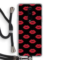 Lips: OnePlus 8 Transparant Hoesje met koord