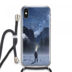 Wanderlust: iPhone XS Max Transparant Hoesje met koord
