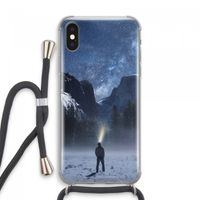 Wanderlust: iPhone XS Max Transparant Hoesje met koord