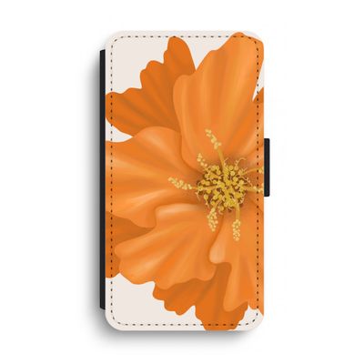 Orange Ellila flower: iPhone XS Max Flip Hoesje