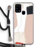 Lava: Samsung Galaxy M31 Transparant Hoesje met koord