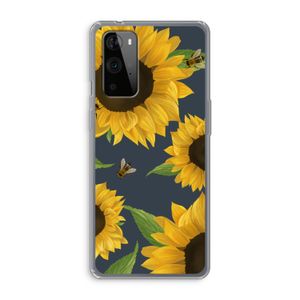 Sunflower and bees: OnePlus 9 Pro Transparant Hoesje