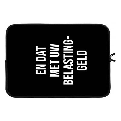 Belastinggeld - Zwart: Laptop sleeve 13 inch