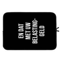 Belastinggeld - Zwart: Laptop sleeve 13 inch