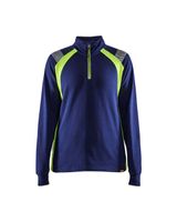 Blaklader 34031158 Dames sweatshirt halve rits Visible