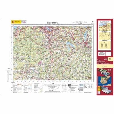 Topografische kaart 45 MT50 Betanzos | CNIG - Instituto Geográfico Nacional1