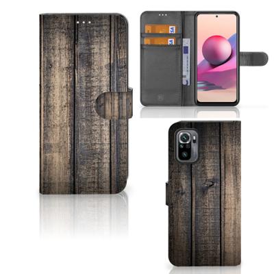 Xiaomi Redmi Note 10S | 10 4G | Poco M5s | Book Style Case | Steigerhout | Portemonnee hoesje