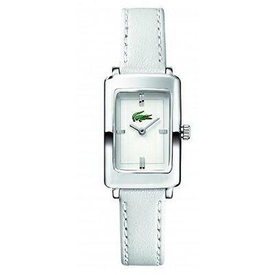 Lacoste horlogeband 2000468 / LC-30-3-14-0131 Leder Wit 12mm + wit stiksel