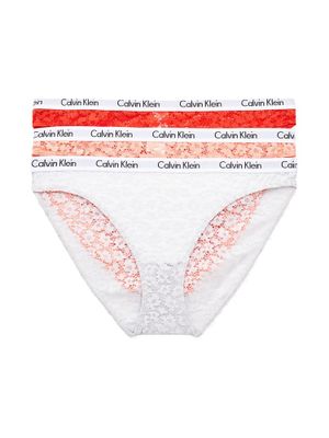Calvin Klein - 3p Bikini - Lace - W5F, Maat:S