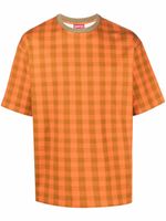 Camper t-shirt à carreaux - Orange - thumbnail