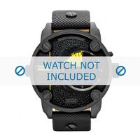 Horlogeband Diesel DZ7292 Leder Zwart 24mm