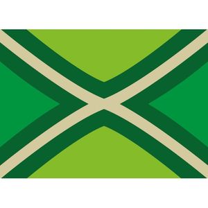 5x Achterhoekse vlag stickers 7.5 x 10 cm