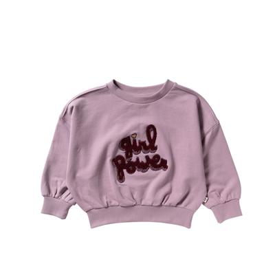 Your wishes winter sweater meisjes - paars - Girl Power - oversized fit