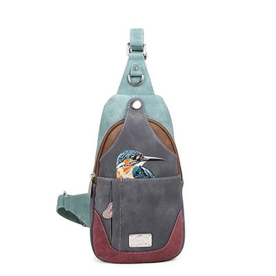 Hi-di-hi Slingbag Rugzak Carol Aqua/Donker Grijs - PRE ORDER: LEVERBAAR VANAF SEPTEMBER 2025