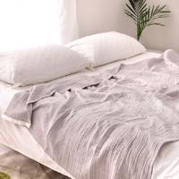 Lente en zomer dik gewassen gaas Six Layer NAP Air conditioning deken grootte: 200x230cm kleur: grijs Lente en zomer dik gewassen gaas Six Layer NAP Air conditioning deken grootte: 200x230cm kleur: grijs