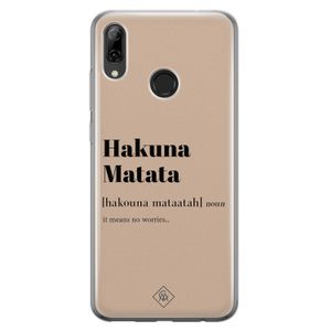 Huawei P Smart 2019 siliconen hoesje - Hakuna matata