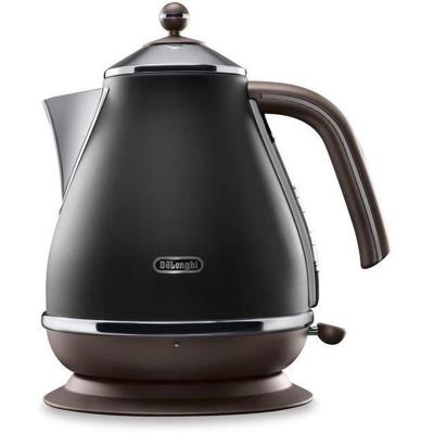 Waterkoker - DELONGHI - KBOV2001.BK - 2000 W - 1,7 L - Matzwart / Chocolade