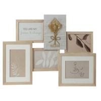 Fotolijsten DKD Home Decor 54 x 2,4 x 36,7 cm Kristal Natuurlijk Shabby Chic
