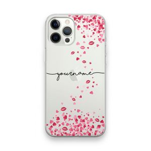 Hartjes en kusjes: iPhone 12 Pro Max Transparant Hoesje