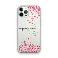 Hartjes en kusjes: iPhone 12 Pro Max Transparant Hoesje