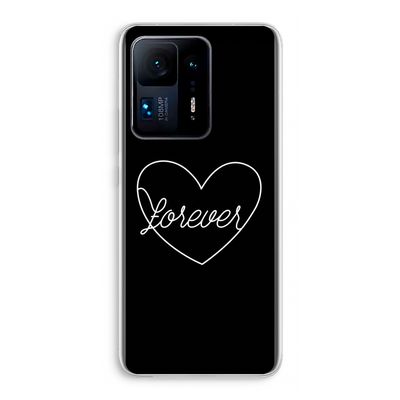 Forever heart black: Xiaomi Mi Mix 4 Transparant Hoesje