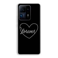 Forever heart black: Xiaomi Mi Mix 4 Transparant Hoesje