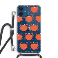 Krab: iPhone 12 mini Transparant Hoesje met koord