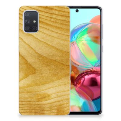 Samsung Galaxy A71 | Bumper Hoesje | Licht Hout