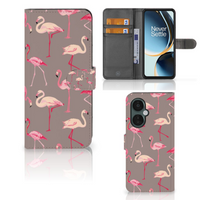 OnePlus Nord CE 3 Lite Telefoonhoesje met Pasjes Flamingo